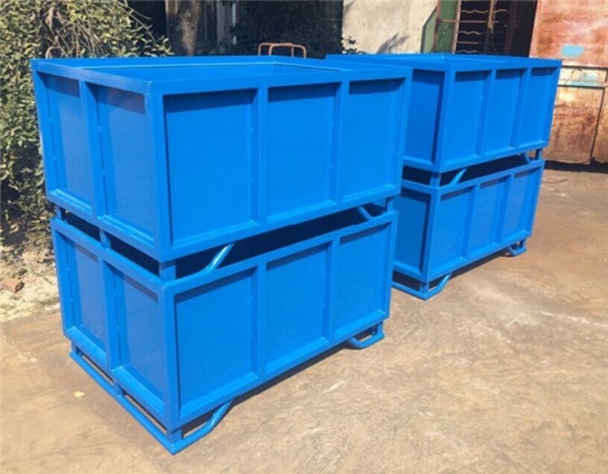 Stackable Powder Coated Metal Container Steel Pallet /Rack Image1