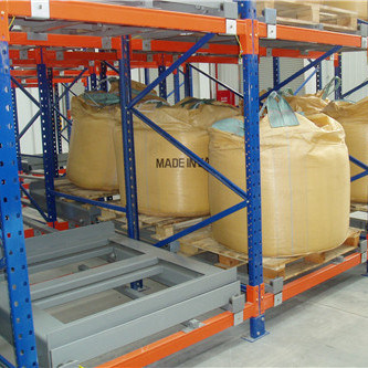 Warehouse Heavy Duty Steel Push Back Pallet Racking Image1