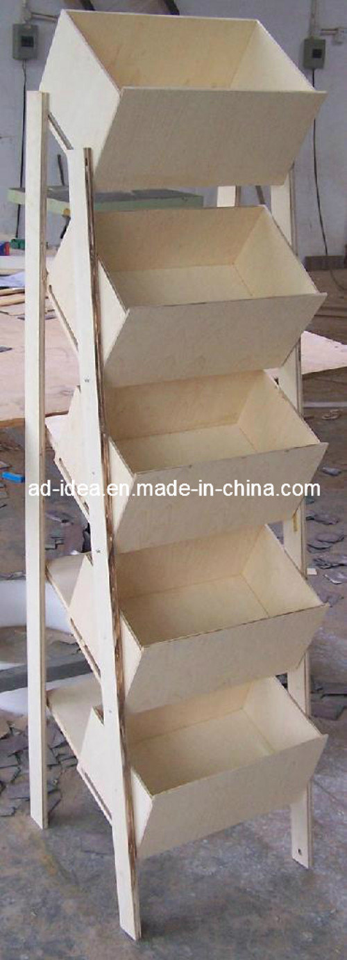 Customized MDF Floor Literature Leaflets Rack Image1