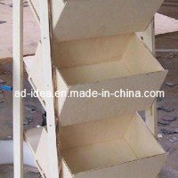 Customized MDF Floor Literature Leaflets Rack
