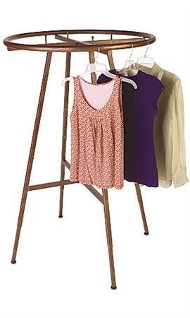 Boutique Cobblestone Round Clothing Rack Garment Rack for Display Image1