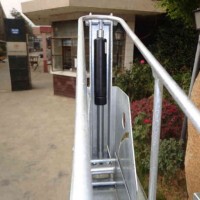 New Design Two-Double Outdoor Black Powder Coated Parking Bike Rack