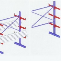 Double Sided Steel Storage Heavy Duty Cantilever Racking