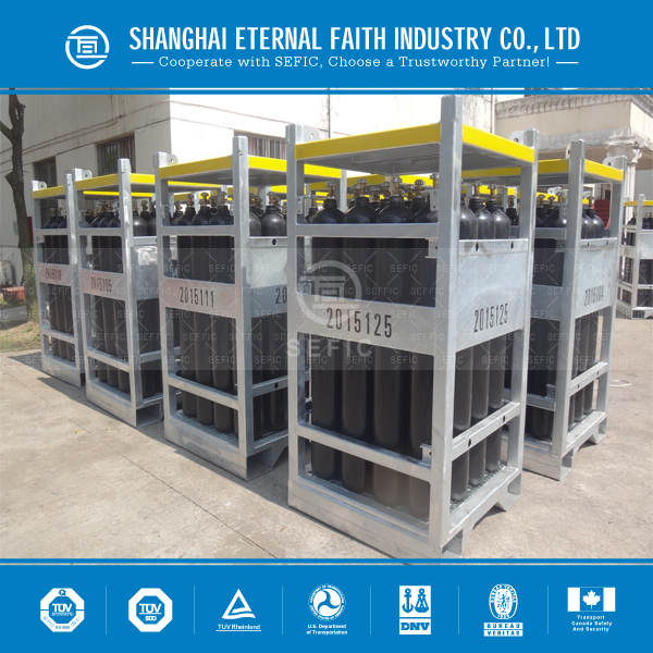 High Pressure Oxygen Argon Nitrogen Gas Cylinder Rack Image1