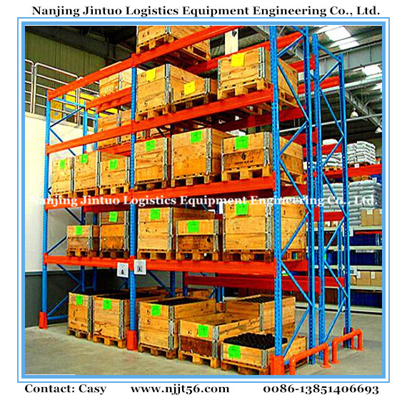 Heavy Duty Warehouse Steel Pallet Racking with Wire Mesh Decking Image1