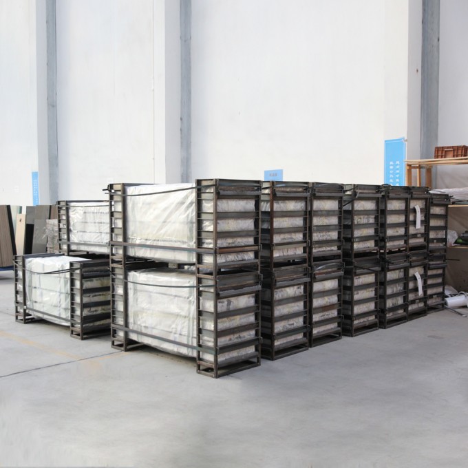 Glass Package Steel End Cap Safety Glass Racks Image1