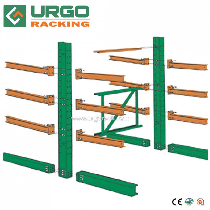 Industrial Steel Tube Storage Cantilever Racking Image1