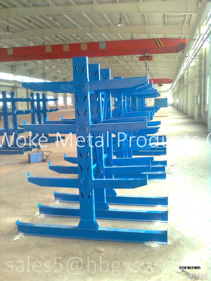 Double Arms Cantilever Racks for Warehouse Long Bar Storage Image1