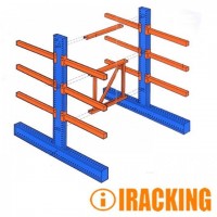 Single and Double Warehouse Storage Steel Cantilever Rack