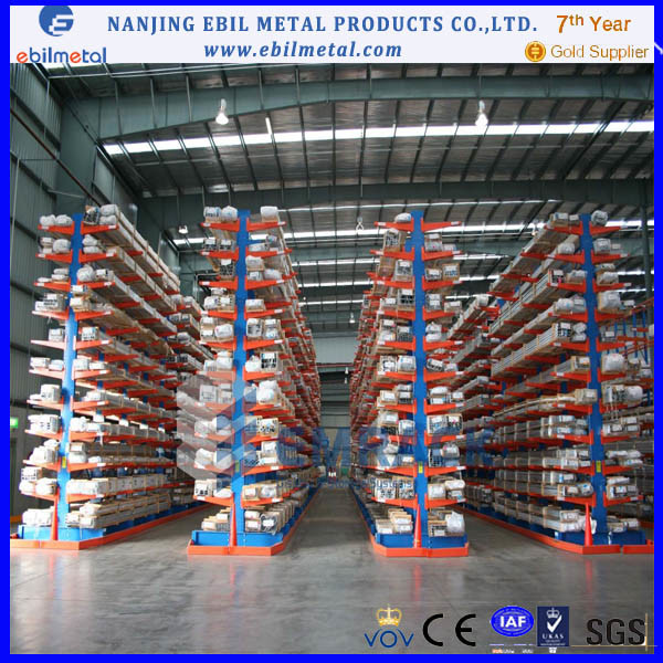 Blue Orange Grey Cantilever Racking Image1