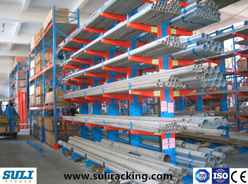Warehouse Storage Cantilever Racking for Tubular Products Image1