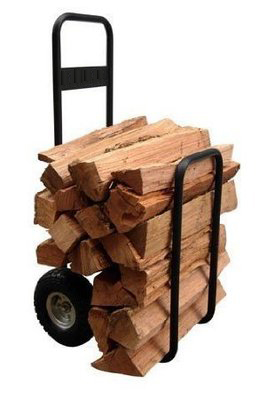 Steel Firewood Storage Racks with Wheels Image1