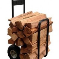 Steel Firewood Storage Racks with Wheels