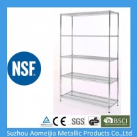 Home-Style Chrome Steel Wire Shelving Storage Rack