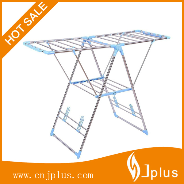 Premium Clothes Drying Rack Stainless Steel Foldable Heavy Duty, Portable, Rolling, Compact Storage  Image1