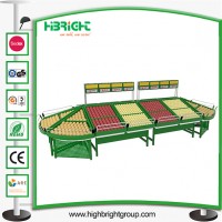 Stainless Steel Supermarket Fruit and Vegetable Storage Display Rack