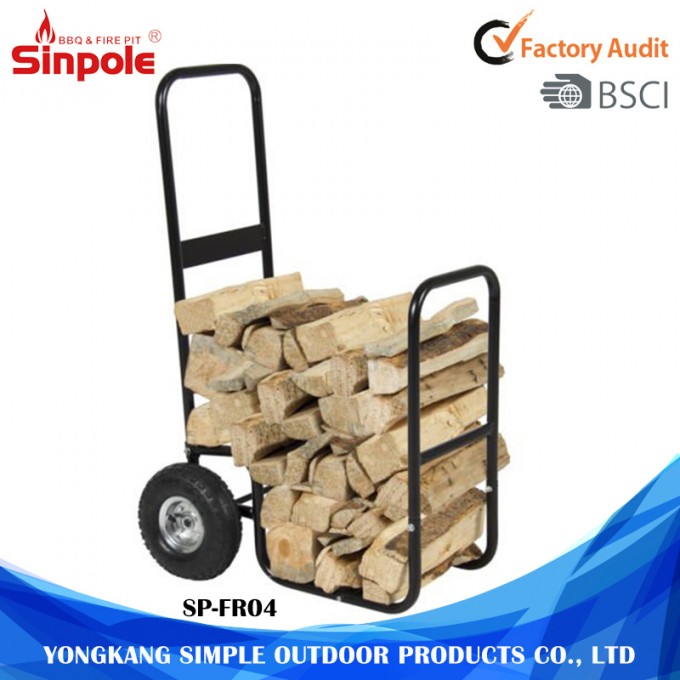 Big Capacity Labor-Saving Stainless Steel Firewood Storage Racks Image1