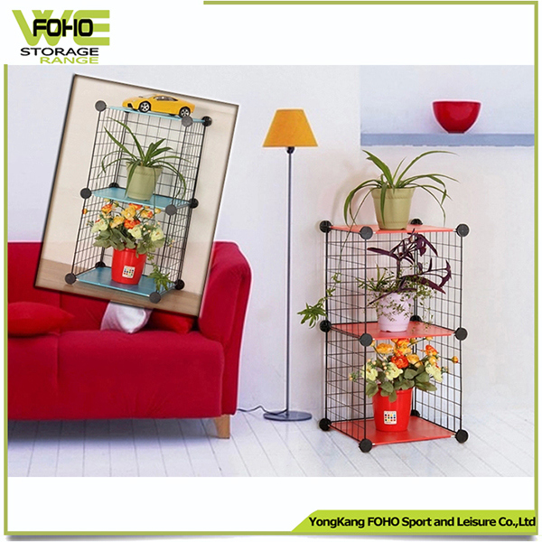 DIY Storage Cube Shelfs Steel Wire Storage Rack Image1