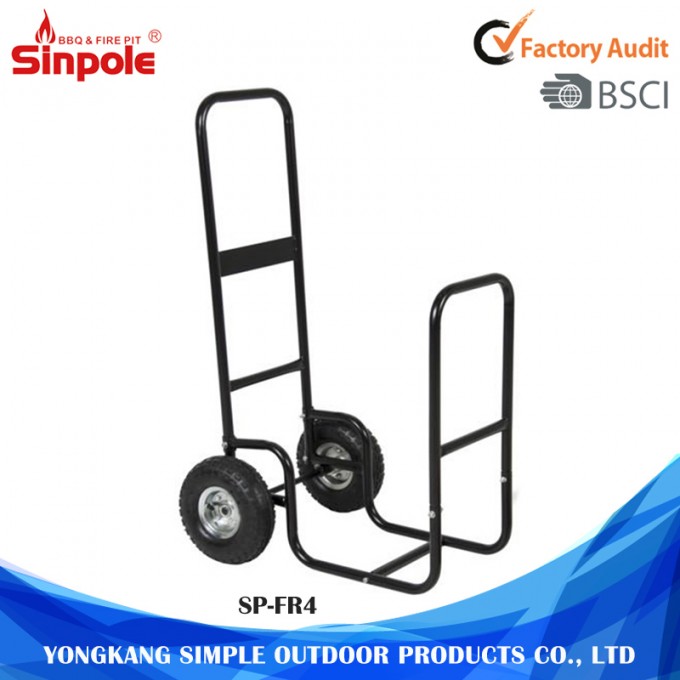 2-Wheel for Easy Transportation Steel Storage Firewood Racks Image1