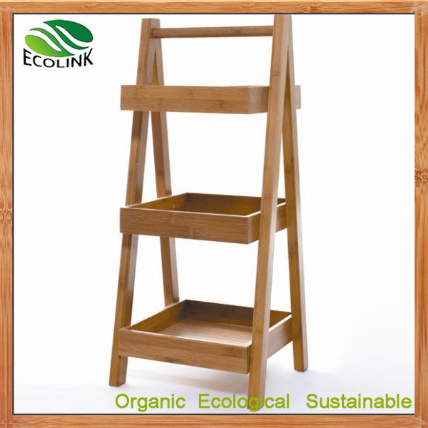 Bamboo Storage Shelf Racks Bamboo Bathroom Rack Image1
