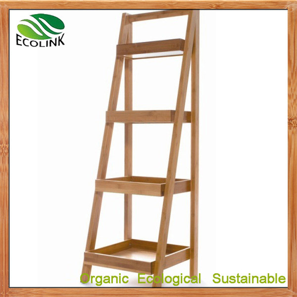 Bamboo Storage Shelf Bathroom Racks Image1