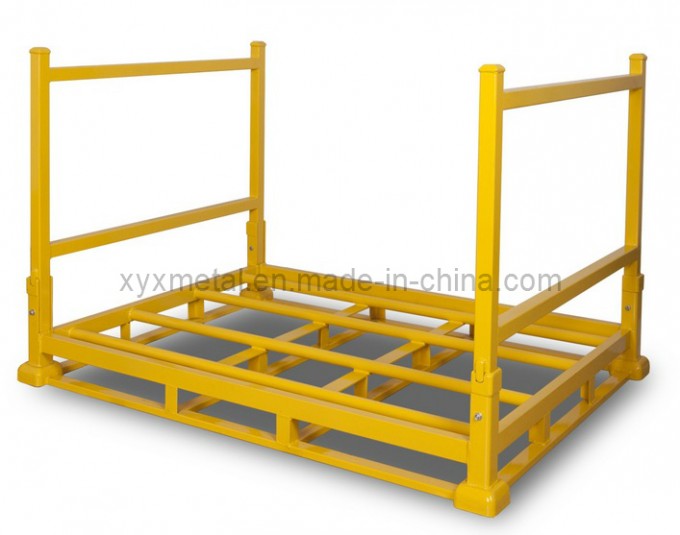Collapsible Warehouse Folding Metal Storage Stacked Tire Rack Image1