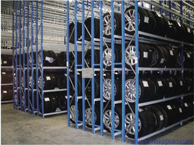 Warehouse Steel Truck Tyre Storage Rack Image1