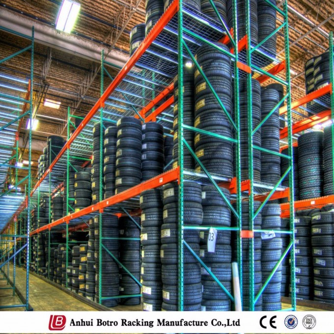 Adjustable Powder Coating Tire Storage Rack Image1