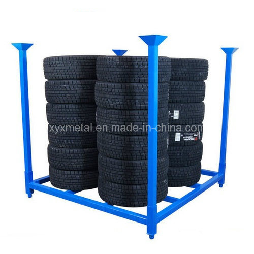 Collapsible Stacking Storage Rack for PCR Tire Truck Tyre and Fabic Image1