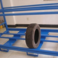 Warehouse Stacking Portable Folding Heavy Duty Metal Pallet Tire Rack /Shelf