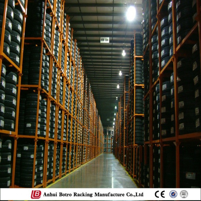 Adjustable Truck Tire Warehouse Staking Shelf Image1
