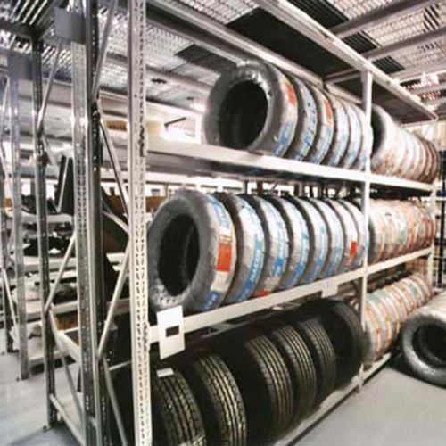 Folding Commercial Stacking Warehouse Tire Storage Metal Rack /Shelf Image1