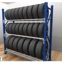 Auto 4s Shop Parts Multi-Tier Tyre Shelving for Storage