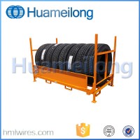 Powder Coating Steel Truck Tyre Storage Rack