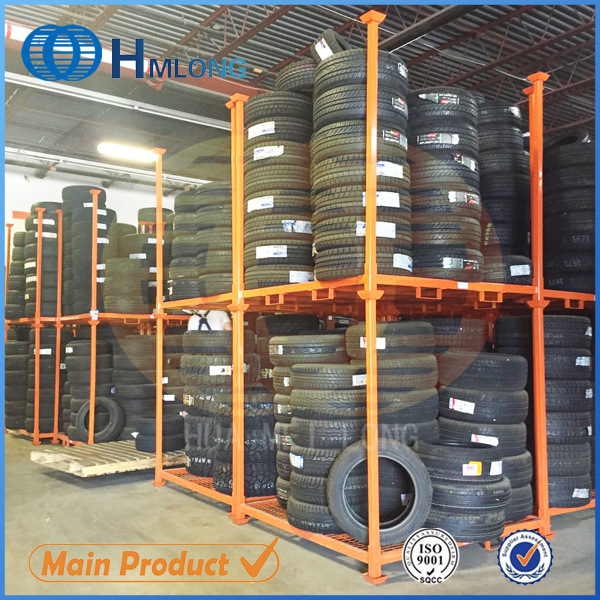 Heavy Duty Steel Stacking Warehouse Tire Rack for Sale Image1