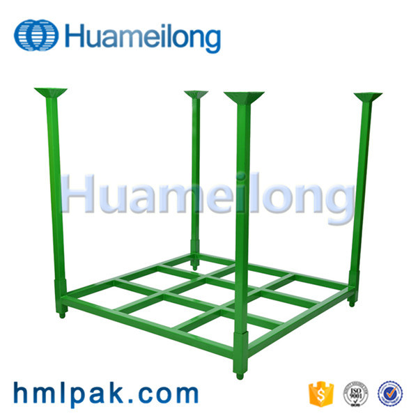 China Commercial Portable Stacking Mobile Detachable Metal Truck Tire Rack Image1