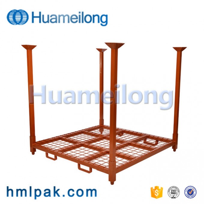 Foldable 2-Way Entry Type Rigid Welding Tire Rack with Forklift Image1