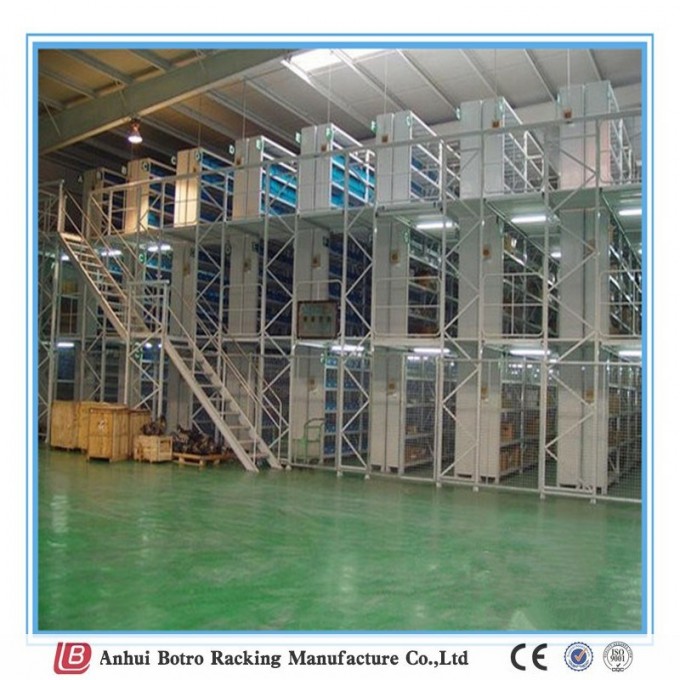 Powder Coated Heavy Duty Adjustable Mezzanine Floor Rack Image1