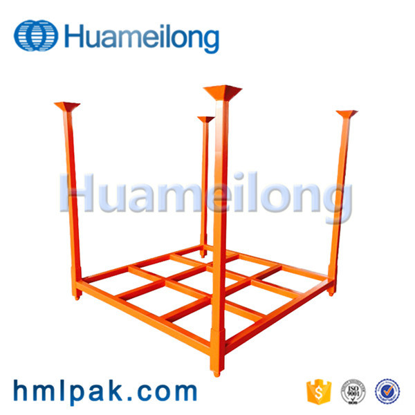 Huameilong Best Price Hot Sale Collapsible Movable Steel Tire Rack Image1