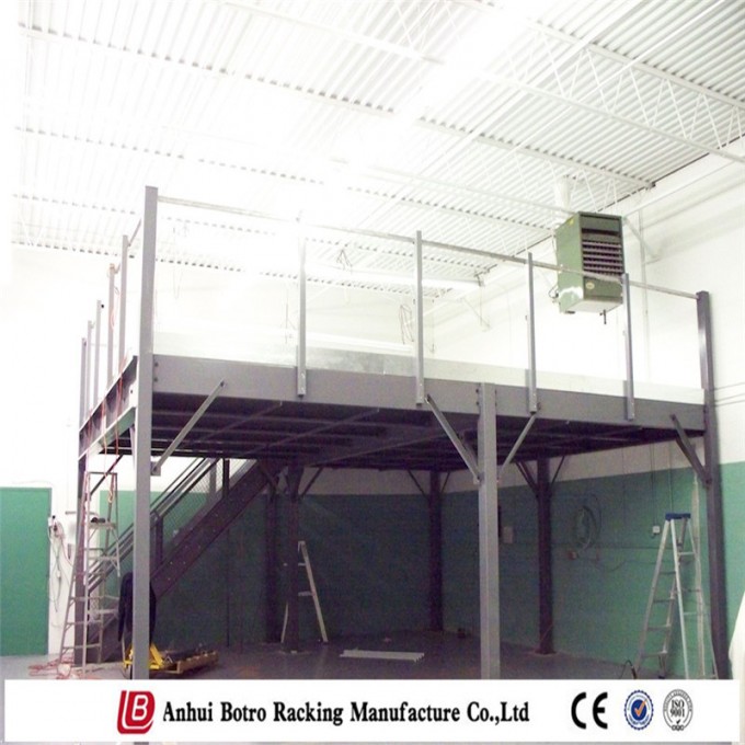 Nanjing Storage Mezzanine Platform Floor Rack Works Plant Factory Image1