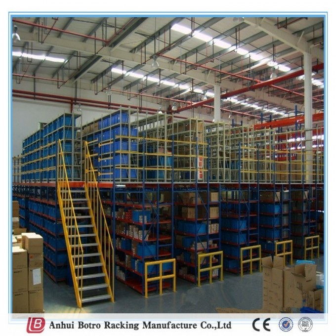 China Metal Steel High Density Platform and Mezzanine Floor Storage Rack Image1