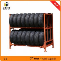 Powder Coat Heavy Duty Tire Rack, Stacking Tire Rack