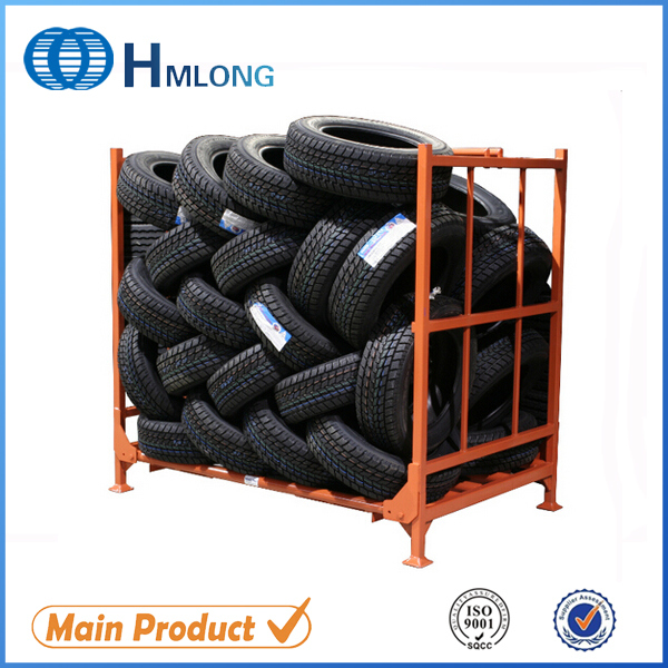 Adjustable Heavy Duty Folding Car Tire Rack Image1