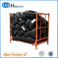 Adjustable Heavy Duty Folding Car Tire Rack