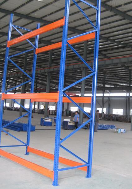 3-5 Layers Selective Heavy Duty Pallet Racking with Teardrop Hole Image1