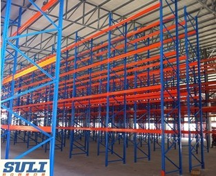 Adjustable Cold-Rolled Selective Pallet Racking for Forklift Drive in Image1