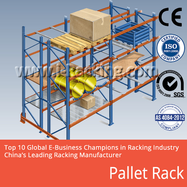 China Warehouse Storage Heavy Duty Selective Pallet Rack Image1