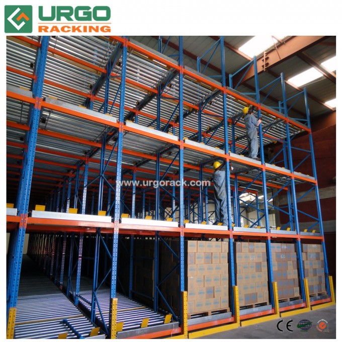 Selective Warehouse Storage Gravity Roller Rack Image1