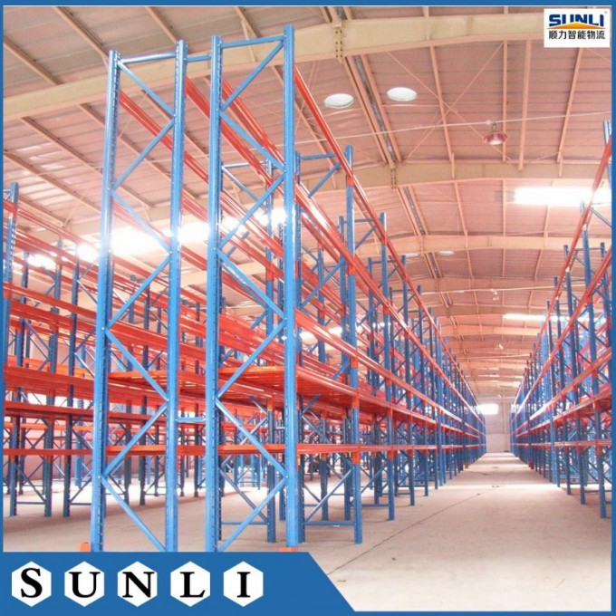 New P88X68mm H45mm Beam 1500kg 2.3m X 1m Heavy Duty Warehouse Rack Image1