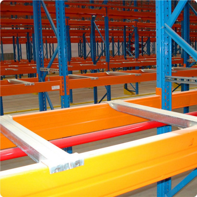 Warehouse Metal Rack with Pallet Support Bar Image1